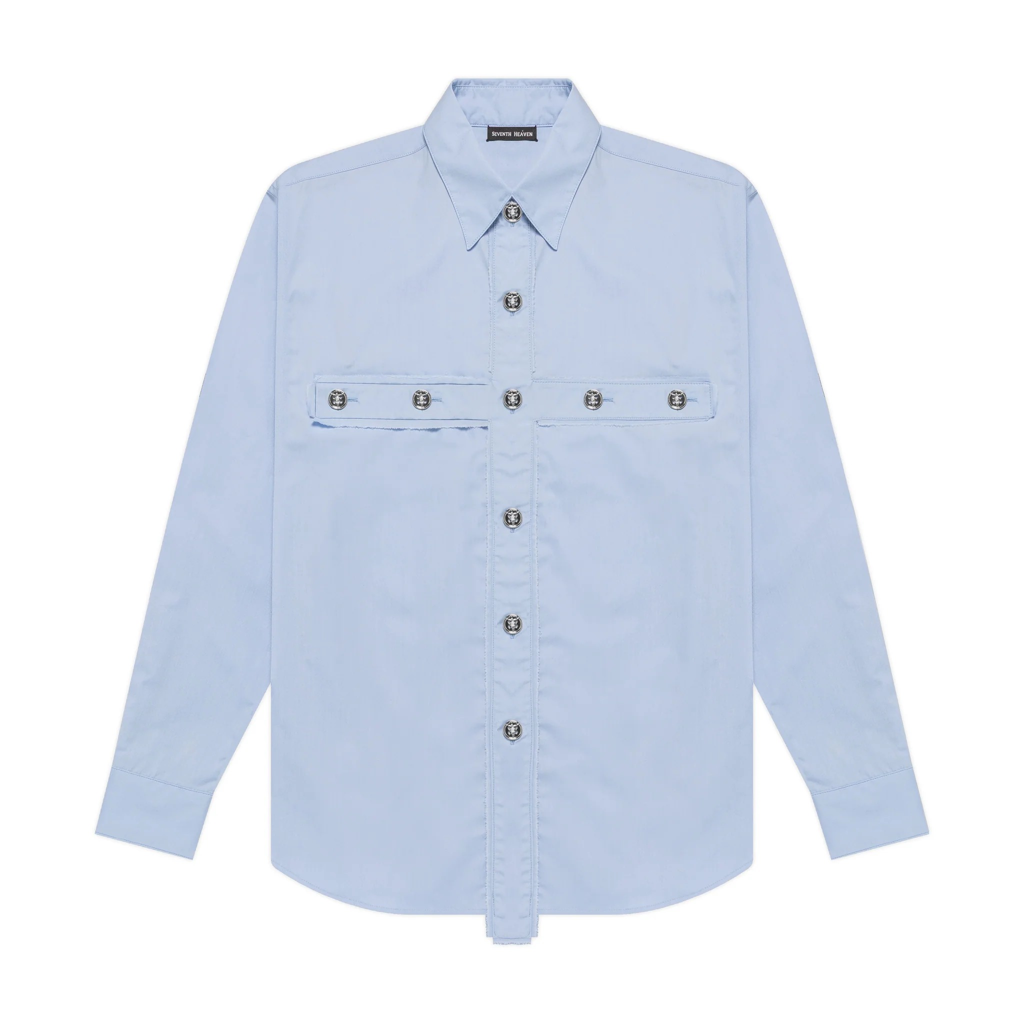 Seventh Heaven Crucifix Button Up Shirt - Image 7