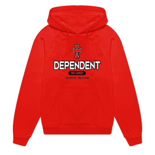Seventh Heaven Cross Print Dependent Hoodie